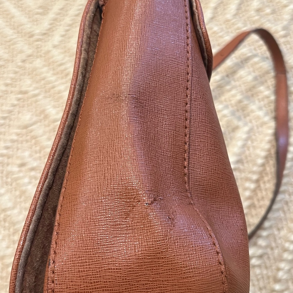 Fendi Cognac Leather Chameleon Satchel Bag - Picture 15 of 16
